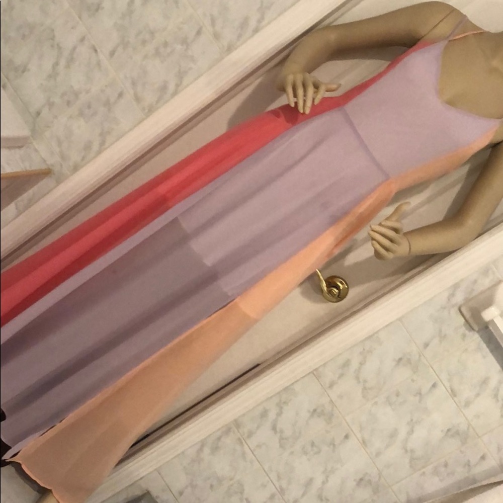 RAINBOW STRIPE MAXI DRESS - Picture 4 of 7